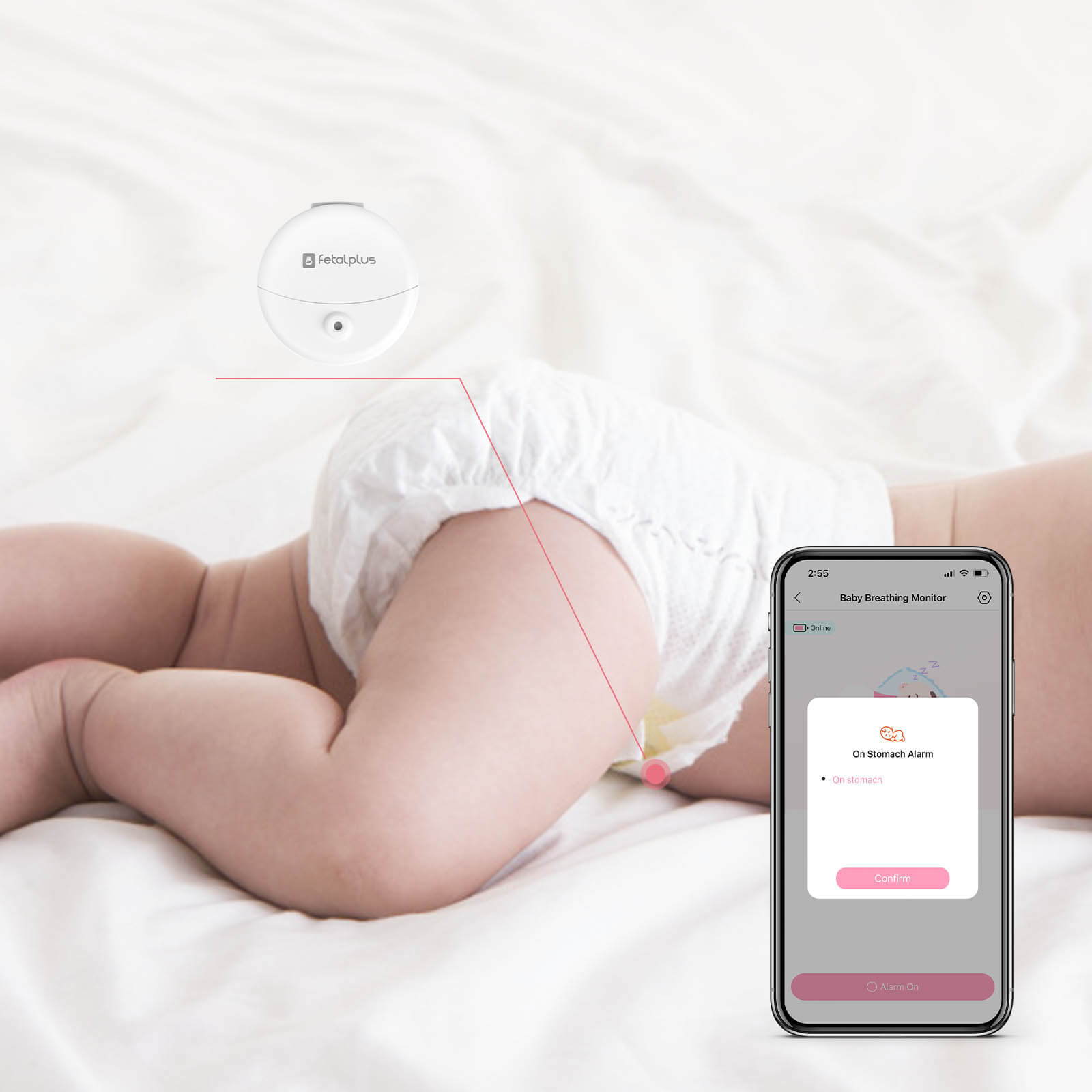 FetalPlus Baby Sleep Breathing Monitor Wireless Smart Gateway